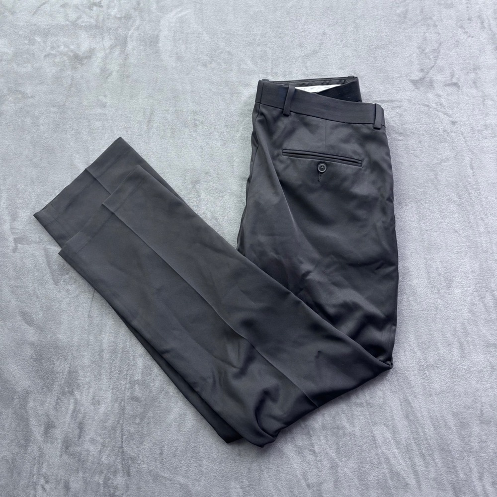 Perry Ellis Portfolio Folio-Flex Modern Fit Black Dress Pants 33x32 RT21338